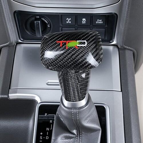 Real Carbon Fiber Gearshift Head for Toyota Land Cruiser 200 2008-2015 2016 2017 2018 2019 2020 2021 Accessories
