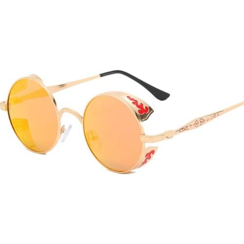 Steampunk style round sunglasses sunglasses vintage sunglasses