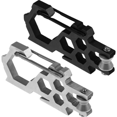 Multifunctional EDC Tools Stainless Steel Outdoor Camping Carabiner Bottle Opener Rope Pulley Buckle Hook Equipment