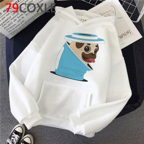 Pug Dog French Bulldog Pugs hoodies women harajuku hip hop plus size graphic women hoody pullover Korea Oversized