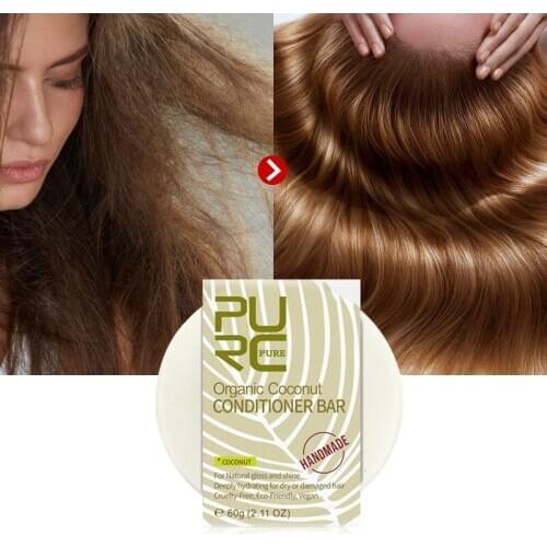 Handmade Hair Shampoo Soap Coconut Conditioner Bar Shampoo Bar repair damaged frizzy hair Handmade Hair Shampoo Soap TSLM2