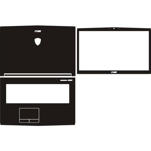 Laptop Carbon fiber Vinyl Skin Sticker Cover For MSI GE72 GE72VR GP72 GP72X GP72VR GP72M GL72 GL72M GV72 GF72 GF72VR 17.3-inch