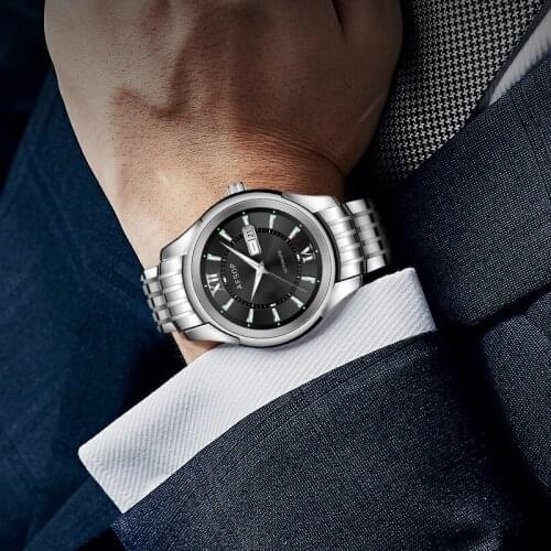 2021 New High-end Successful Mens Mechanical Watch Luminous Waterproof Stainless Steel Business Trend Watch Sapphire Mirror