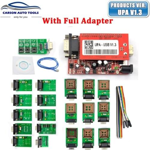 New UPA USB Programmer Full Adapter V1.3 UPA USB main unit ECU Chip Tunning UPA-USB UPA USB Diagnostic-tool 1.3 Best Quality