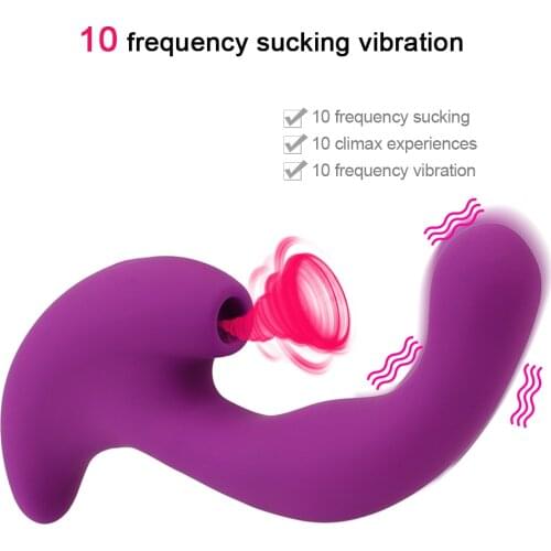 Sucking Dildo Vibrator 10 Frequency 10 Speed Clitoris Stimulator Sex Toys for Women Adult Sex Products G Spot Nipple Sucker