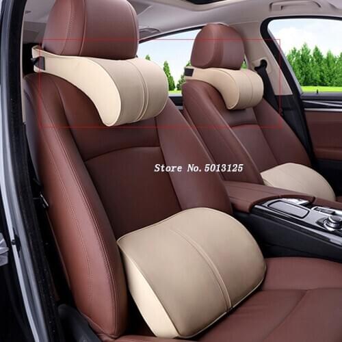 Car Seat Cushion Head Back Neck Rest Pillow Memory Foam Seat Cushion Back Car Headrest For Skoda Kodiaq 2017 2018 2019 2020 2021