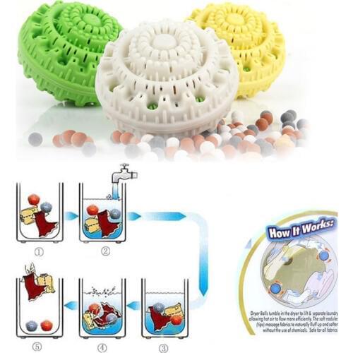 TPR Laundry Ball Dryer Balls Washing Balls Nanoscale Ceramics Washing Machine Cleaning Tool Practical Reusable Eco-Friendly