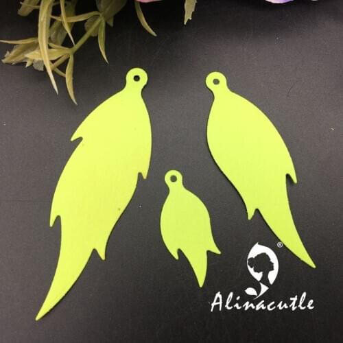 Metal Cutting Die Cut Feather Leaves Tag Scrapbooking Paper craft album Handmade Card Stencil Cutter Punch art cutter Alinacutle
