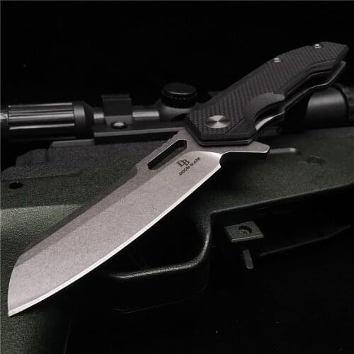 7.99 Inch Folding Knife, D2 Stainless Steel Blade, G10 Handle, Pocket Knife, Compact and Sharp, Outdoor Camping Garden Tool