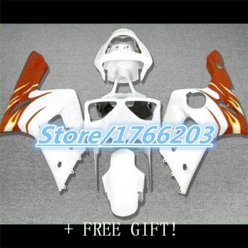 Injection high quality white for ZX6R 03 04 ZX 6R 03-04 ZX-6R 2003 2004 2003-2004 ABS fairing kit Ning