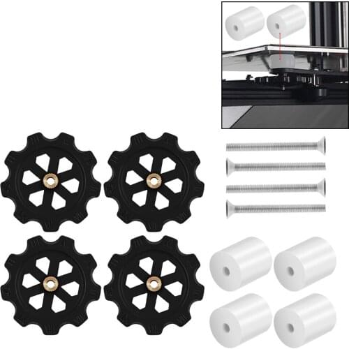 High Temperature Silicone Solid Spacer Hot Bed Leveling Column For CR-10/ CR10S Ender-3 Prusa i3 Plus Anet A8 Wanhao 3D Printer