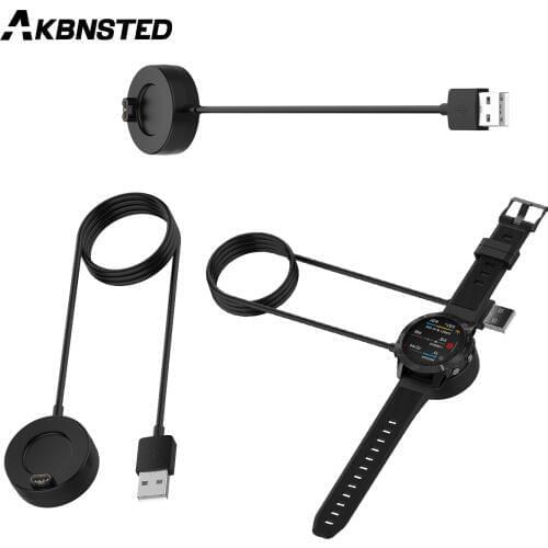 AKBNSTED 100cm Dock Charger USB Charging Cable Cord For Garmin Fenix 5/5S/5X/6/6S/6X Pro Sapphire/Venu/Forerunner 245/945/45
