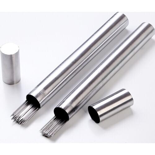 20pcs 40CM BBQ Grill Skewer Stainless Steel Non Stick Barbecue Skewer 2.5mm Needle Sticks for Electric BBQ Grill Shish Roast