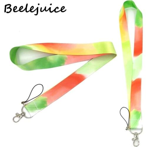 24pcs Colorful Color Contrast Lanyard for Keys Phone Cool Neck Strap Lanyard for Camera Whistle ID Badge Cute webbings ribbons