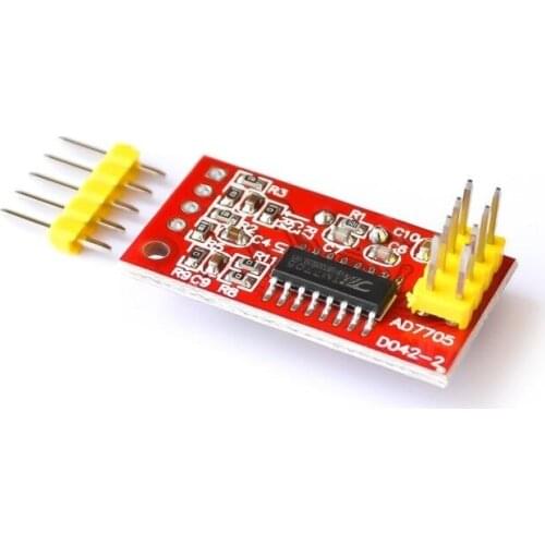 AD7705 Dual 16 bit ADC Data Acquisition Module Input Gain Programmable SPI Interface TM7705