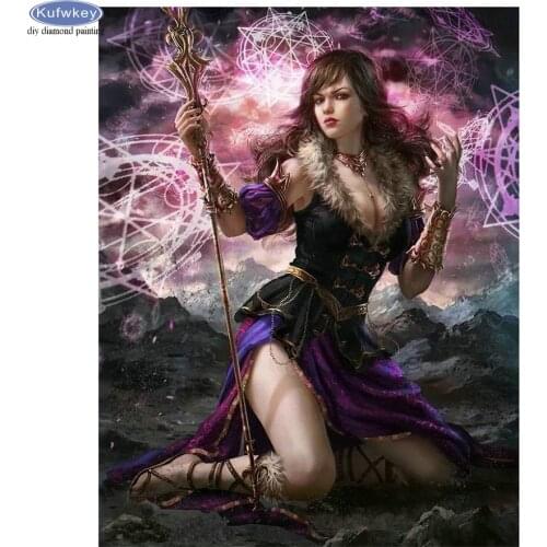 Diy diamond painting Fantasy woman painting 5d diamond mazayka embroidery cartoon 3d full square round drill home decor art