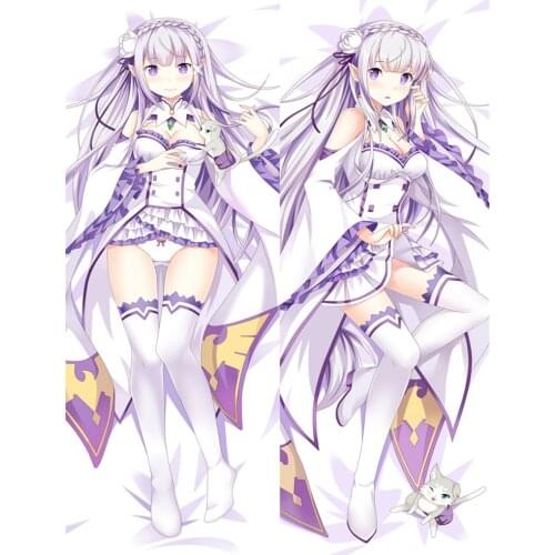 October update Anime Re:Zero kara Hajimeru Isekai Seikatsu Rem Ram Beatrice hugging Body pillowcase Dakimakura pillow cover case
