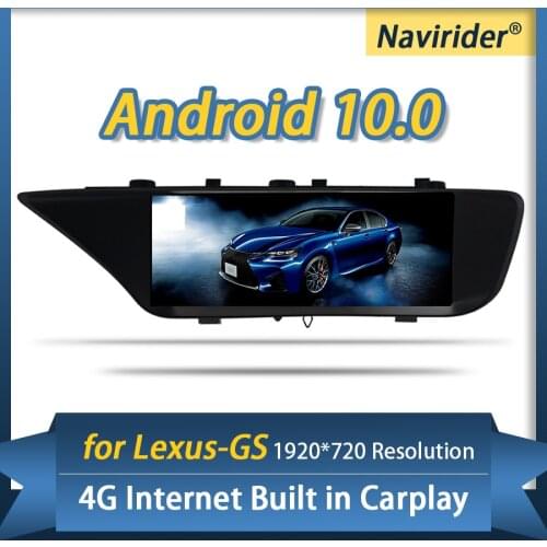 Android 10.0 Car Radio For Lexus GS200T 2015 GS350 GS300 GS400 GS430 GS450 GS450h GS460 2017 Multimedia GPS Navigation Head Unit