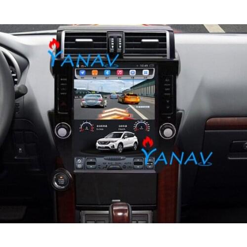 Tesla style Android car GPS navigation for-Toyota Prado 2010-2013 auto radio DVD Car Player Vertical screen