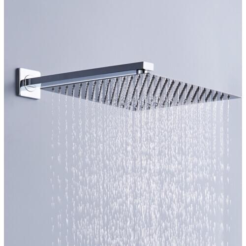 Free Shipping LANYGO 40cm*40cm Square Rainfall Shower 16"inch Stainless Steel Shower Head Rain Water-Saving Shower Heads CP1616A
