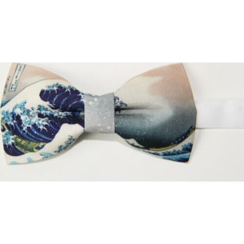 Free shipping fashion Mens male woman necktie Independently designed printed Japanese iceberg and Funi Ro formal bow collar tie