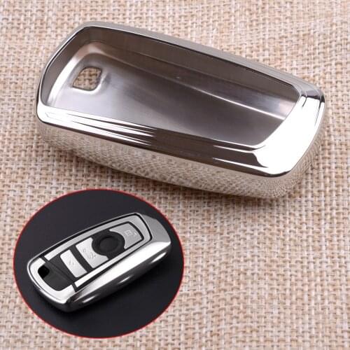 CITALL Car Smart Remote Key Case Cover Fob Shell Fit For BMW 1 2 3 4 5 6 7 Series X3 X4 M2 M3 M4 M5 M6 Silver TPU