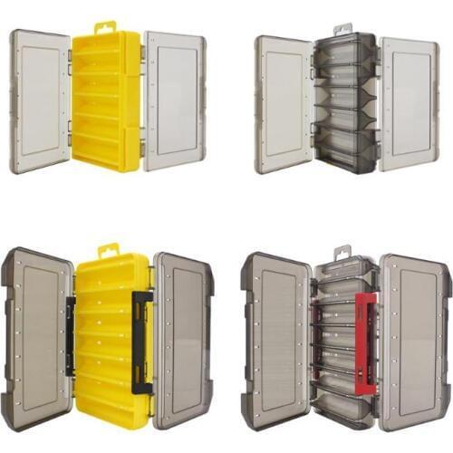 Double Sided Fishing Tackle Box 12 14 Compartments Bait Lure Hook Storage Box Fishing Classified Storage Accessories