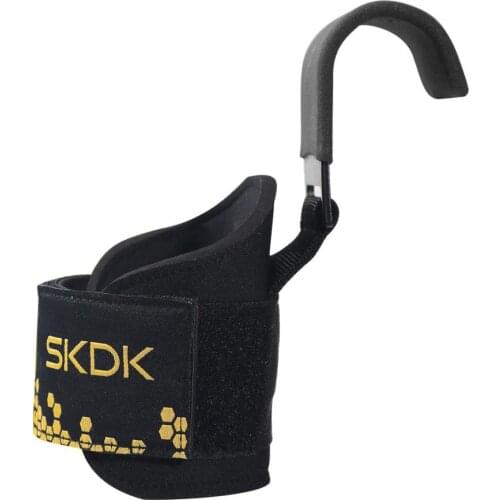 Fitness Training Gym Weight Lifting Hooks Grips with Wrist Wraps for Pull-ups Deadlift Straps