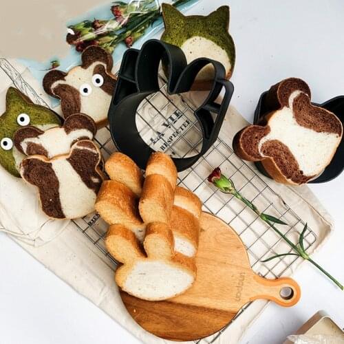 Cat Head Toast Mold Cute Rabbit Bear Non Stick Bread Mold Household Baking Tools Moule A Gateaux Kitchen Dining Bar EB5MJ