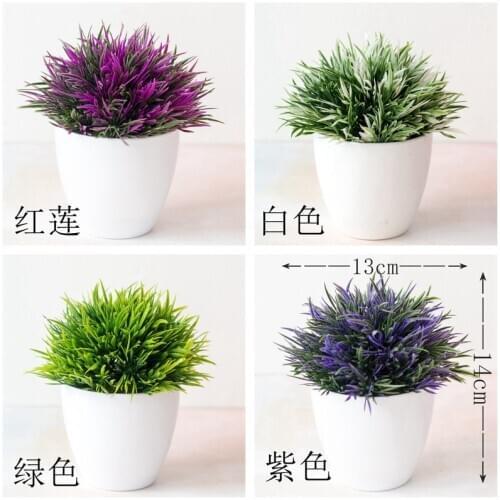 Artificial Plants Green Bonsai Small Tree Pot Plants Fake Flower Potted Ornaments for Home Living Room Office Decoration