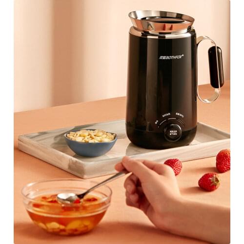Porridge Cooker Ceramic Tank Mini Birds Nest Stewed Soup Electrical Egg Steamer Automatic Powe Off Protection
