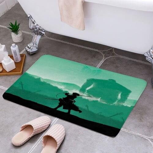 Levi Ackerman 3D Print Doormats Rectangle Non-Slip DoorMat Bedroom Kitchen Entrance Print Door rugs Dropshipping