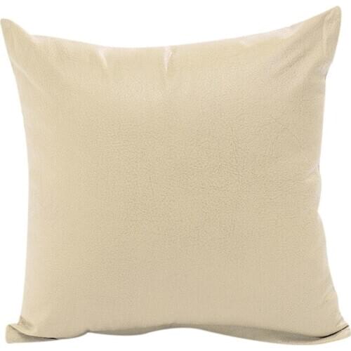 Square Faux Leather Thickened Cushion Modern Solid Decorative Cushion Cases for Couch Bed Sofa Pure Color WXV Sa