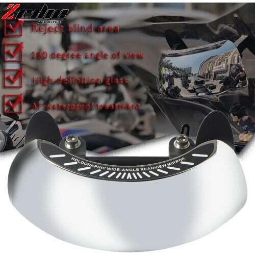Motorcycle Holographic Wide-angle Universal Rear Mirror Wide Mirror View on Windscreen for BMW TMAX R1200GS R1250GS All Year
