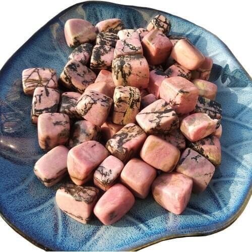 Natural Rhodonite Tumble Rose Quartz Crystal Rough Stone Specimen Healing crystal love natural stones and minerals