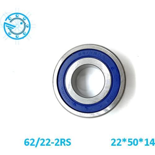 2017 new free shipping 22*50*14mm 62/22 2rs ball bearing 62/22-2rs 20x50x14mm