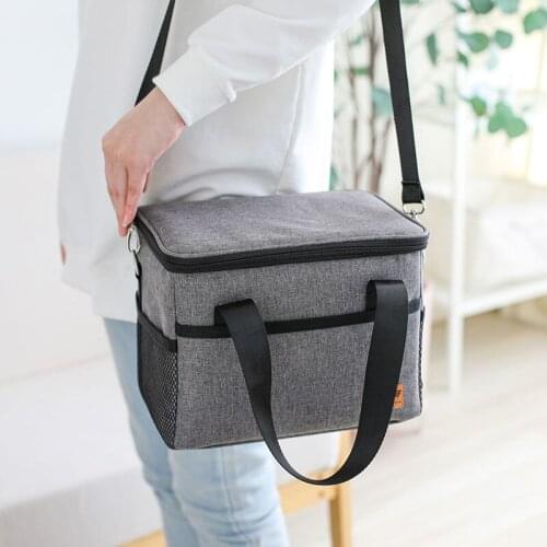 Oxford Gray High Quality Thick Insulated Ice Cool Thermal Box Large Capacity Outdoor Incubator PVC Waterproof Freezer Bag 210630