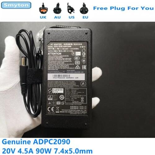 Genuine 20V 4.5A 90W AC Adapter For PHILIPS AOC ADPC2090 C3583FQ AG322QCX VS16485 XG-2703 XG3420C Display Power Supply Charger
