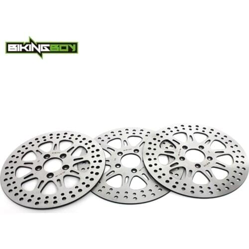 BIKINGBOY Front Rear Brake Discs Rotors Disks FLHTK Ultra Electra Glide 11-21 FLHX Street Glide 08-13 FLTRX Road Glide 10 11 12