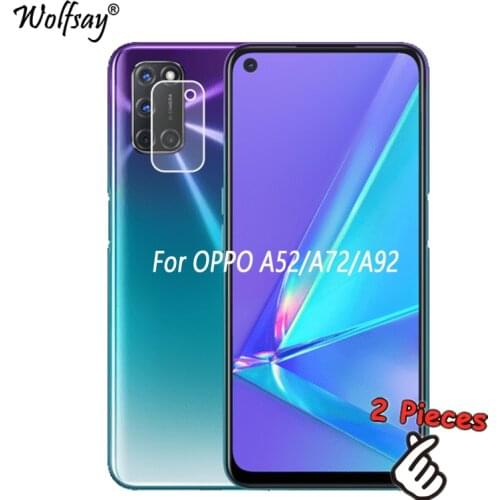 Full Glue Nano Camera Glass For Oppo A52 A72 A92 Lens Screen Protector For Oppo A72 Tempered Glass For Oppo A92 Film 6.5 inch