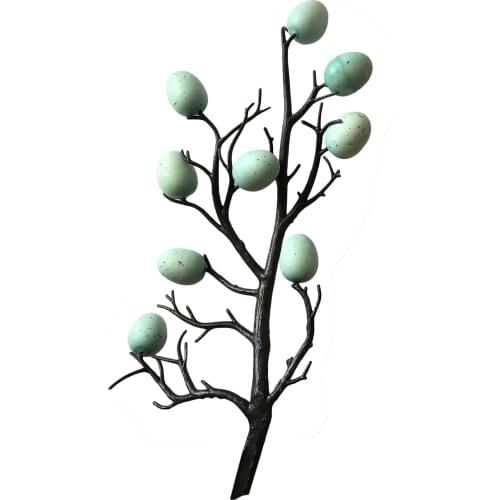 Russian Easter Eggs Creative Branch Plastic Decoration DIY Party Supplies Decorative Artificial Flower