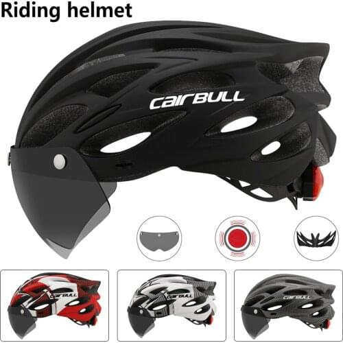 Ultralight Cycling Safety Helmet Outdoor Motorcycle Bicycle Helmets with Goggle 54-61CM Racing Cycling Mountain Road Bike Helmet
