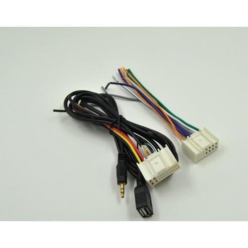 For Hyundai IX35 Sonata 8 Kia Rio K2 K5 Lines To The Car CD Tail and AUX Tower USB Cable