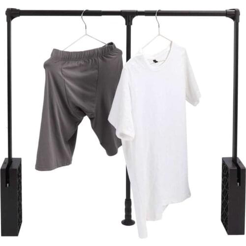 Pull Down Wardrobe Rail Lift Collapsible Closet Rod Retractable Wardrobe Lift Hanger Home Clothes Racks