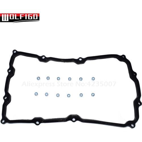 WOLFIGO New For Toyota Tundra V8 5.7L 2007-2014 Transmission Oil Pan Gasket 5168-34020, 3516834020,35168-34010,3516834010