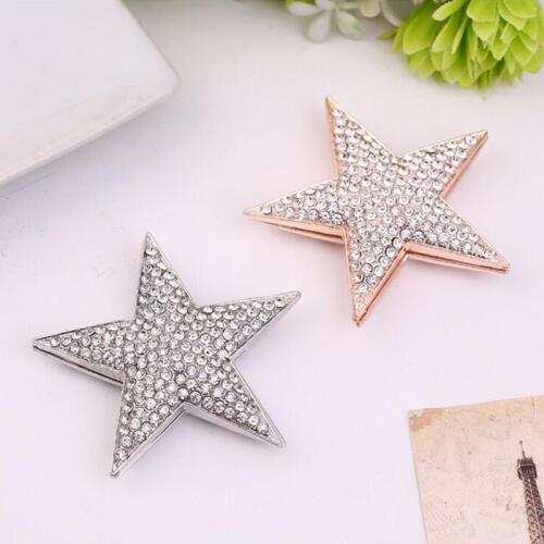 WEIYU Crystal Rhinestone Starfish Brooches For Women Star Magnet Brooch Wedding Jewelry Pin Suit Accessories not hurt clothes