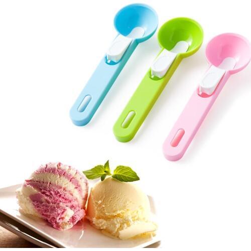 1Pcs Ice Cream Scoop Food Grade Plastic Ball Shape Big Ice Ball Maker Watermelon Fruit Spoon Ice Cream Tools
