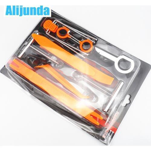 12pcs Car Radio Door Clip Panel Trim Dash Audio Removal Open Installer Pry Tool For Car Vehicle for BMW Honda Audi Benz VW