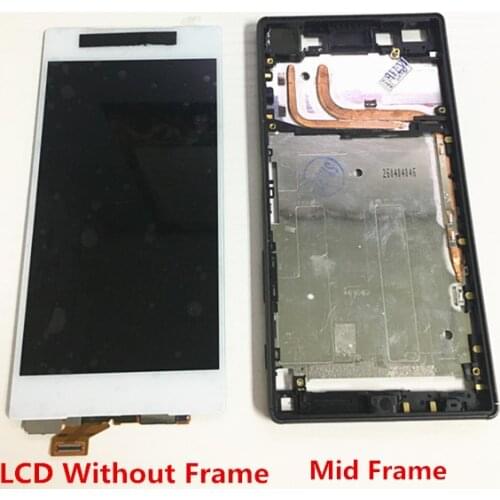 5.2 inch LCD Display Touch Screen Digitizer Assembly Replacement Part For Xperia Z5 E6633 E6653 E6603 Frame with Free Tools