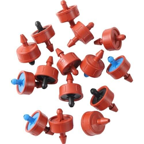 50Pcs Pressure Compensate Emitter 2L4L 8L Garden Drip Compensation Regulator Greenhouse Agriculture Steady Flow Watering Dripper